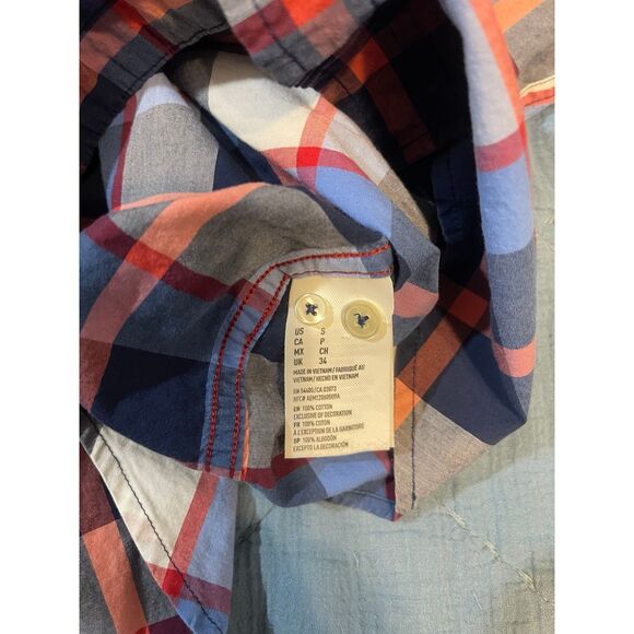American Eagle Men’s Classic Fit Plaid Button Down Shirt Small - Picture 3 of 4